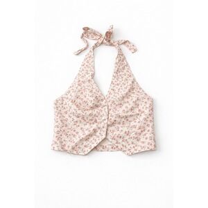 Altar'd State Floral Halter Size S | Cottage-core Boho Tie Neck Summer Top